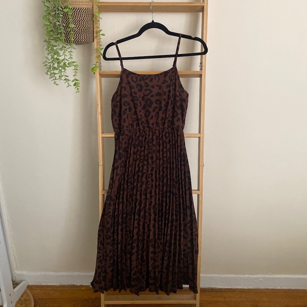 SHEIN MIDI leopard/cheetah dress